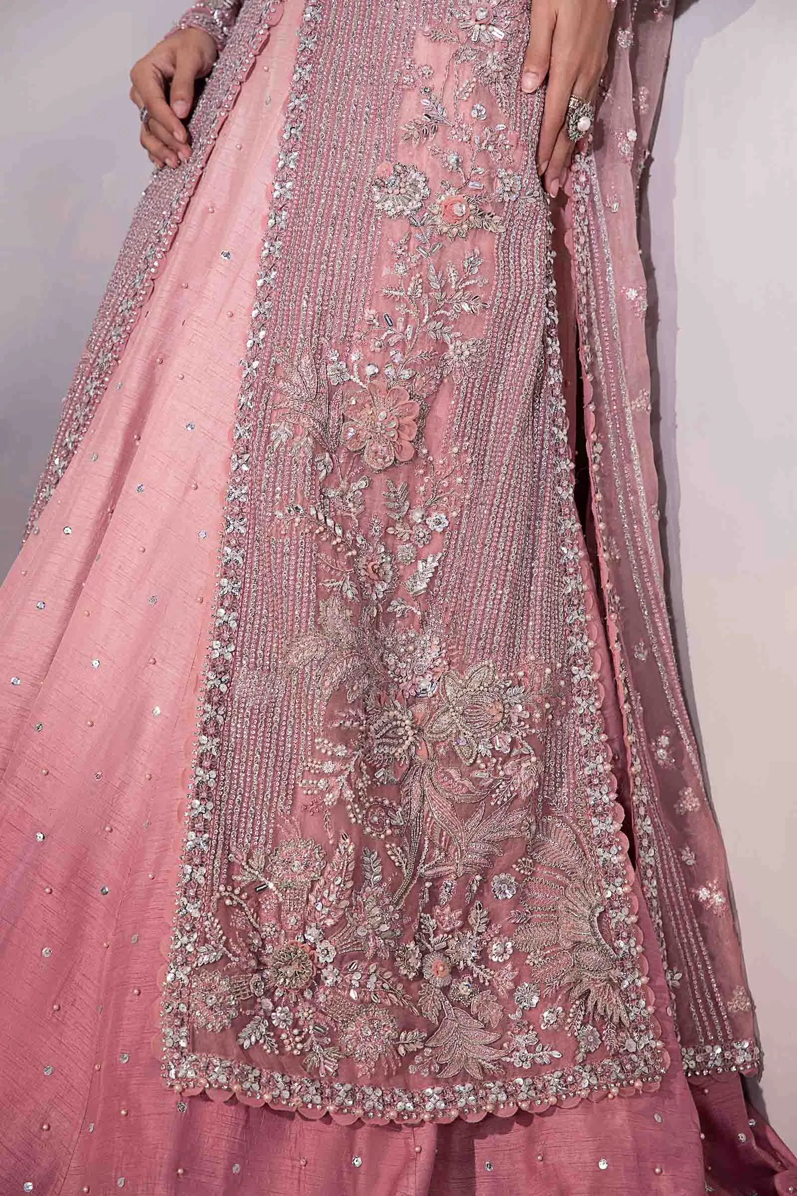 Pakistani Wedding Dress in A-line Kameez Lehenga Style