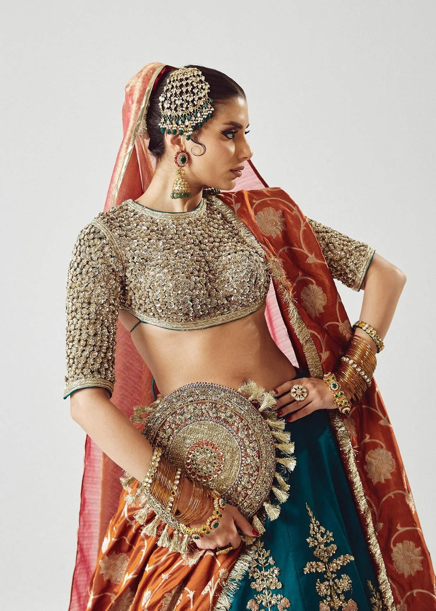 Pakistani Wedding Dress in Bridal Lehenga Choli Style