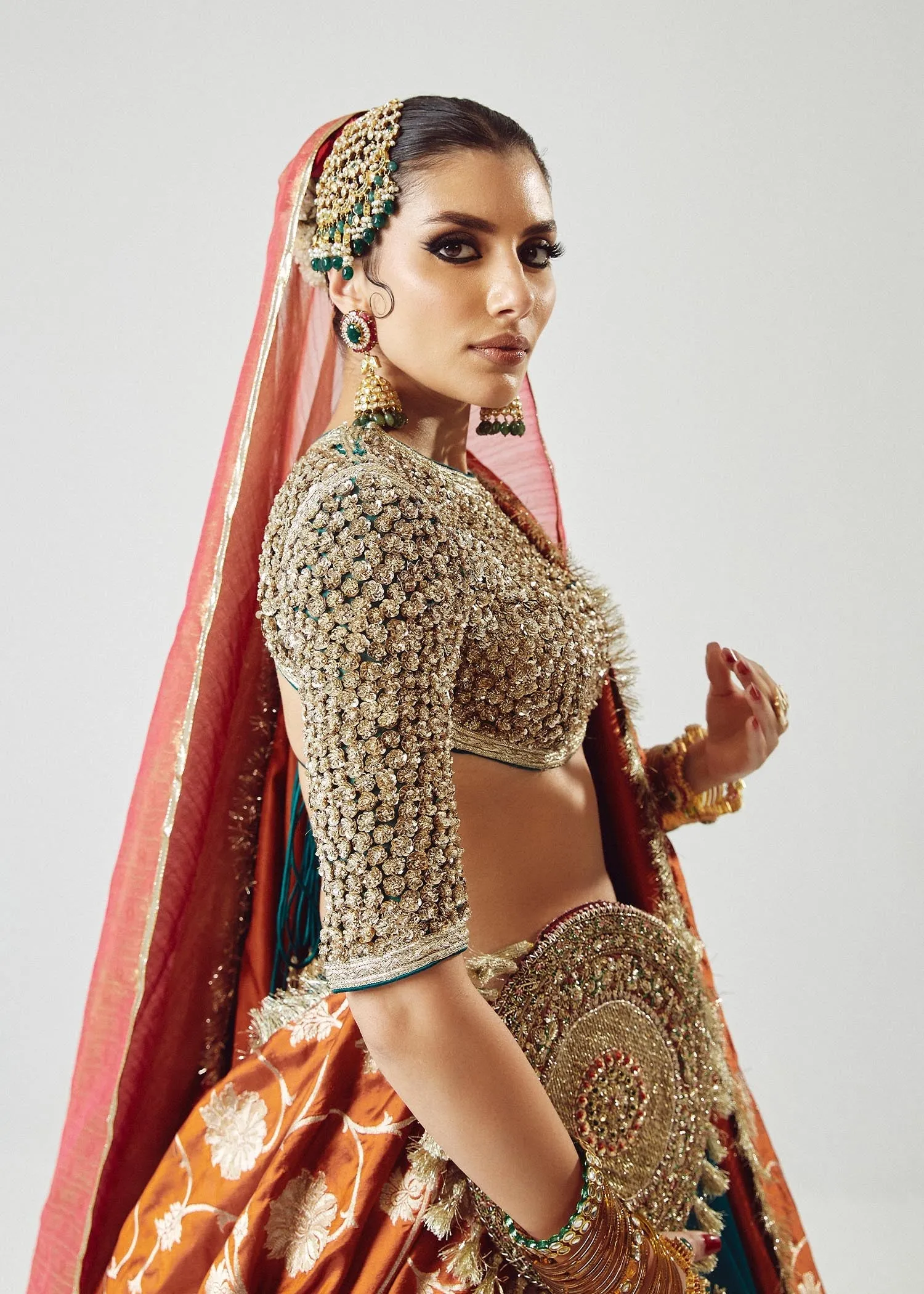 Pakistani Wedding Dress in Bridal Lehenga Choli Style