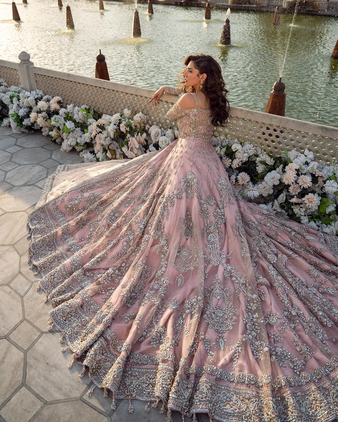 Pakistani Wedding Dress in Bridal Lehenga Gown Style