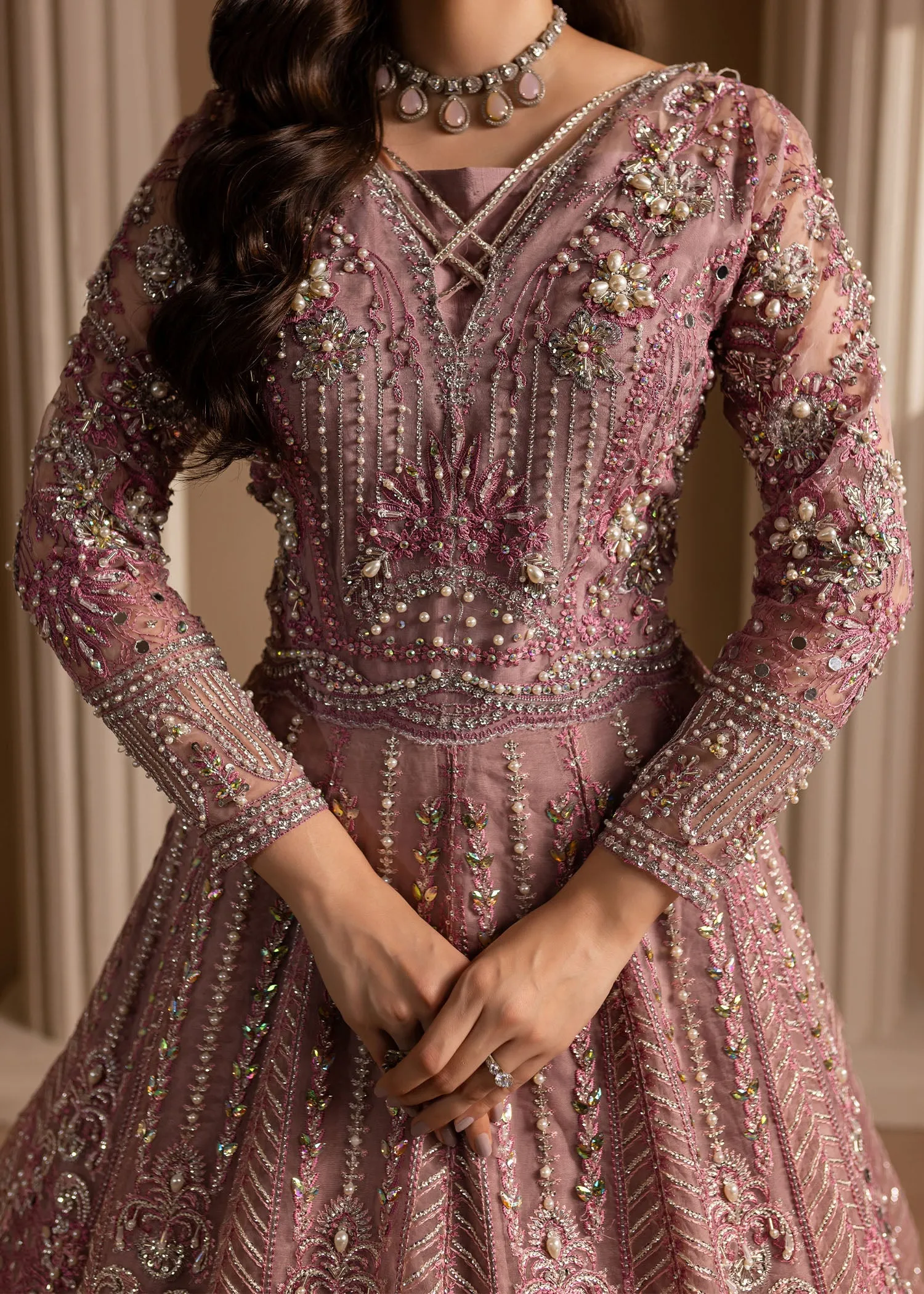 Pakistani Wedding Dress in Royal Maxi and Dupatta Style
