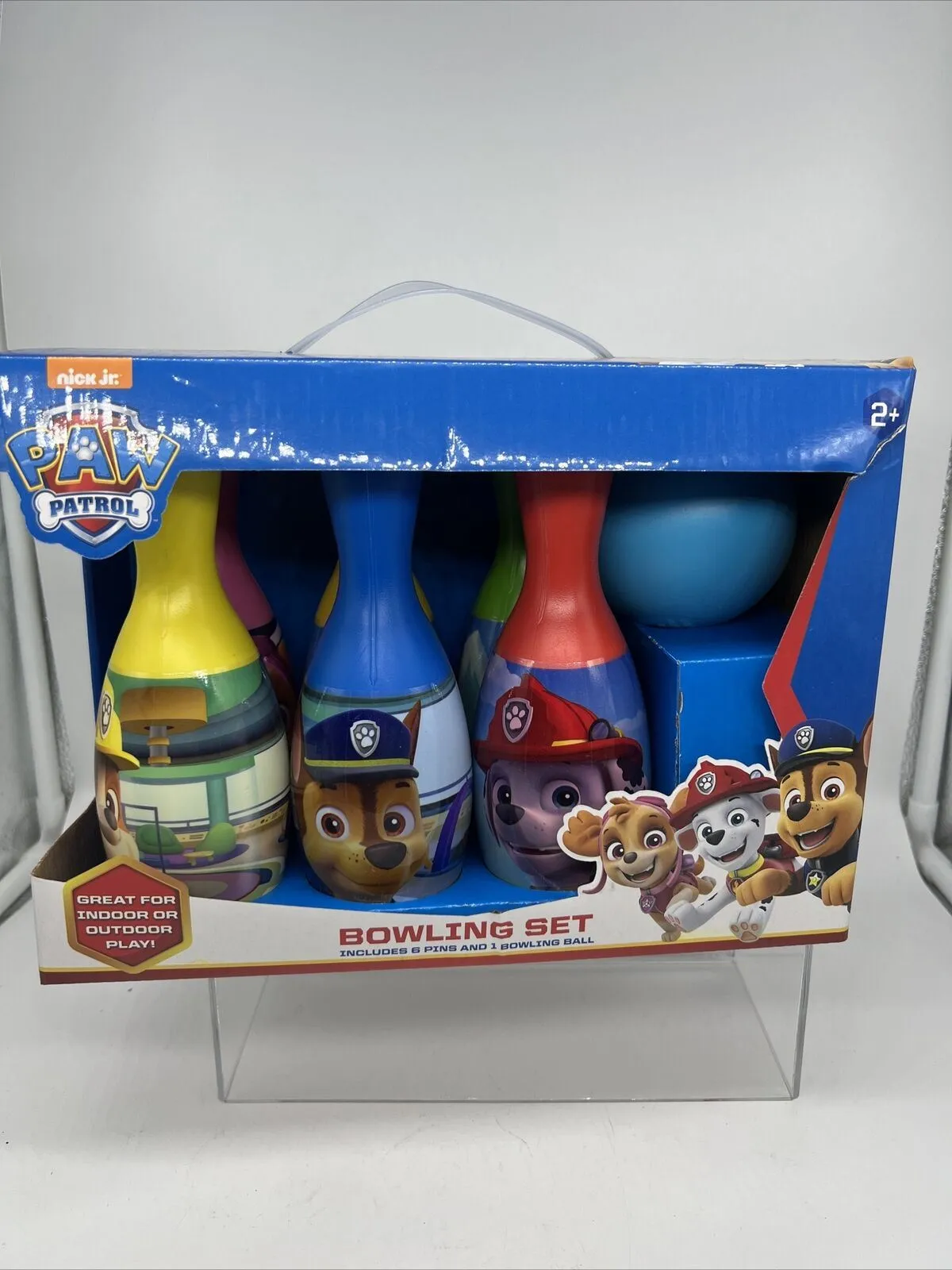 Paw Patrol Bowling Set - Rescue Superhero Pups for Kids 7 Pcs Set Ball & Pins