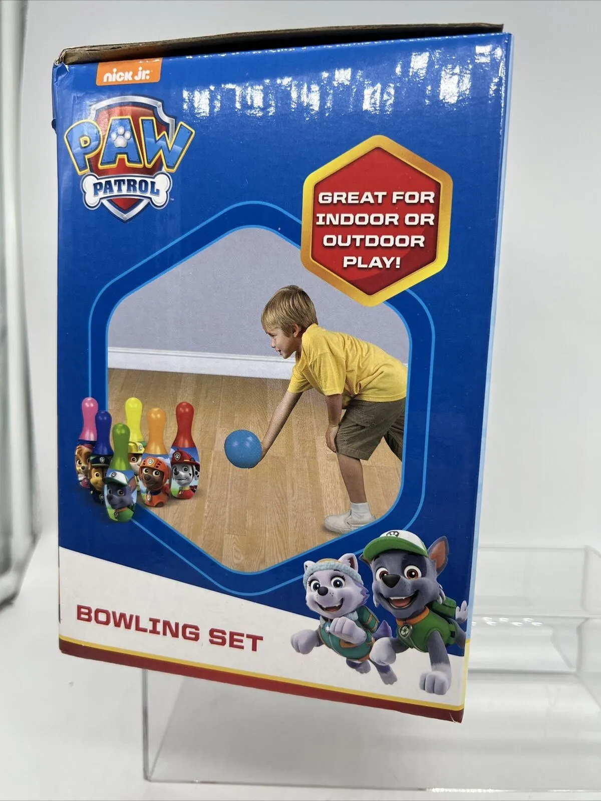 Paw Patrol Bowling Set - Rescue Superhero Pups for Kids 7 Pcs Set Ball & Pins