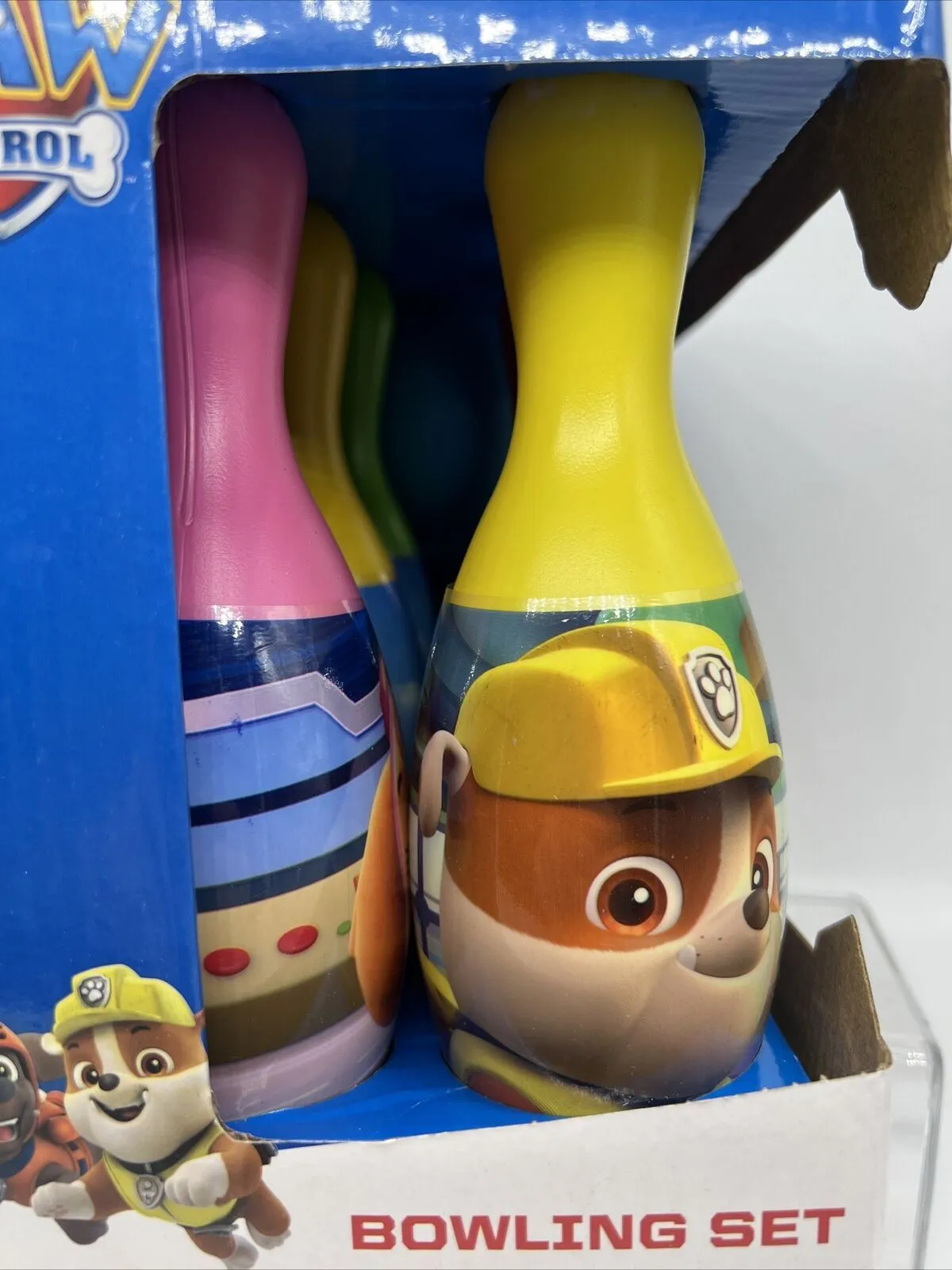 Paw Patrol Bowling Set - Rescue Superhero Pups for Kids 7 Pcs Set Ball & Pins