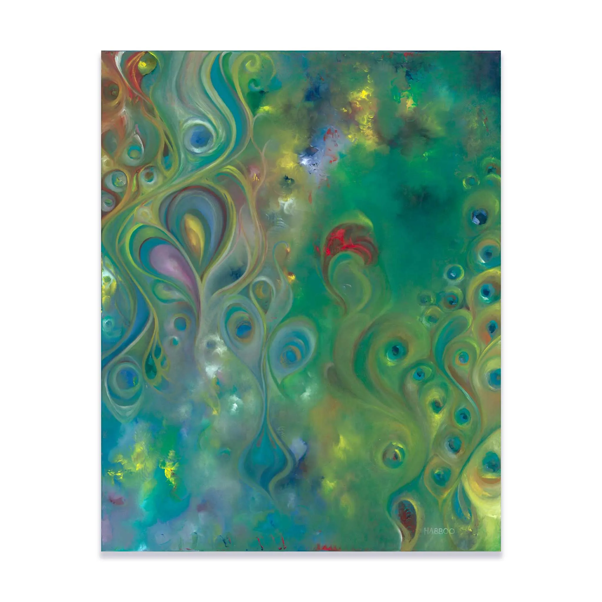 Peacock Splendor Ornament of the Spirit (Diptych - Set of 2)