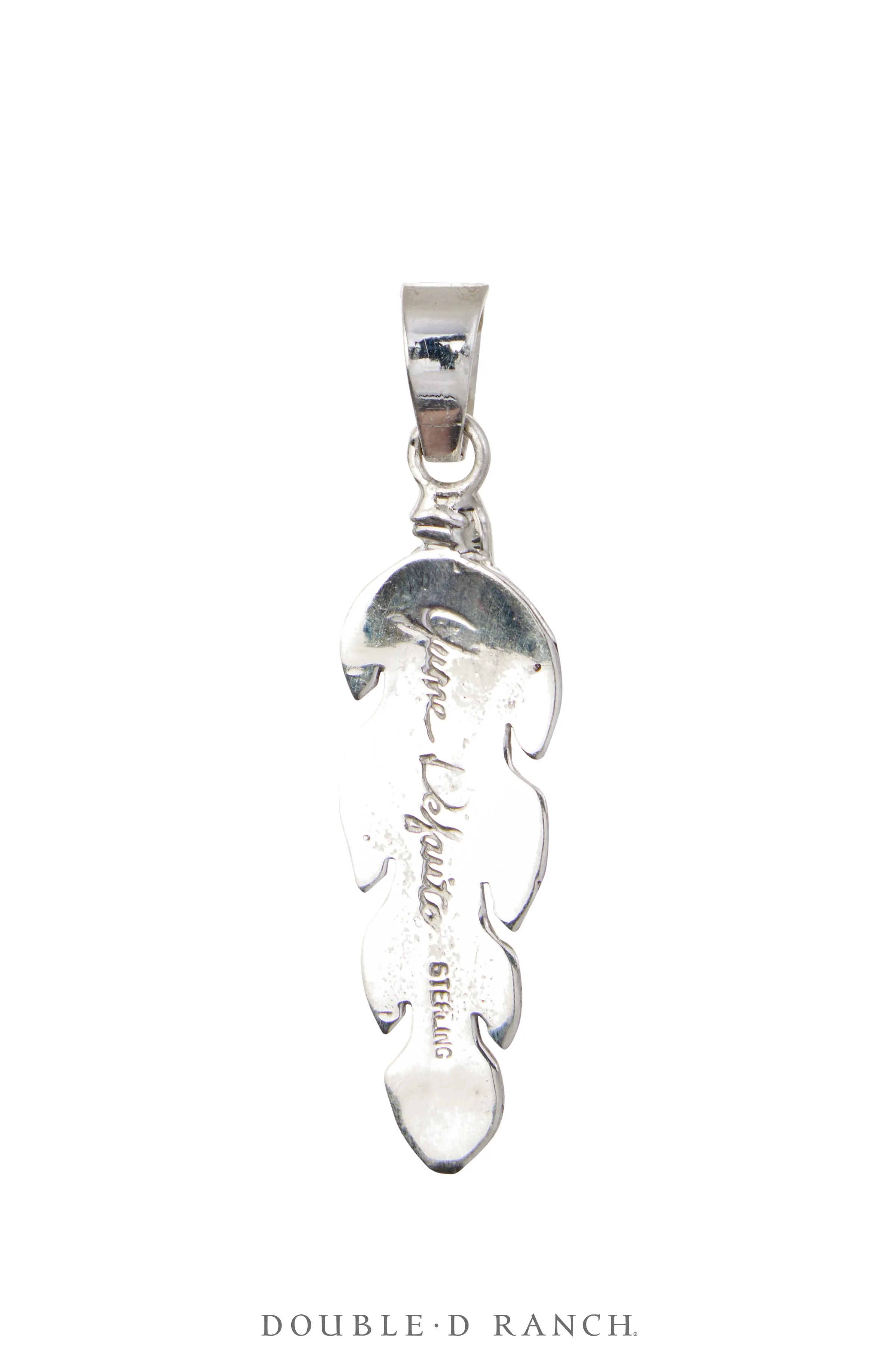 Pendant, Novelty, Feather, Turquoise, Contemporary, 1112