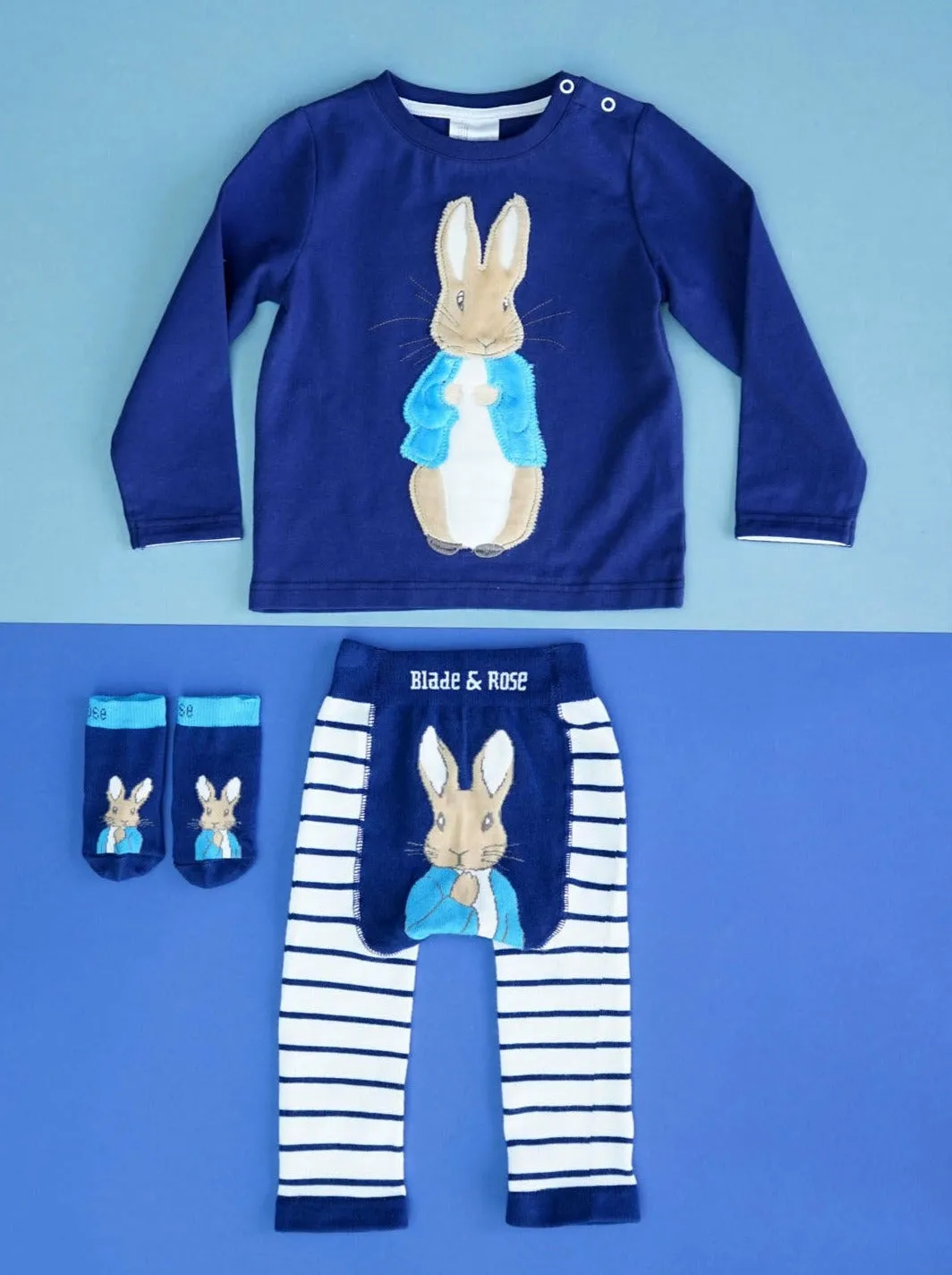 Peter Rabbit Navy Striped Leggings