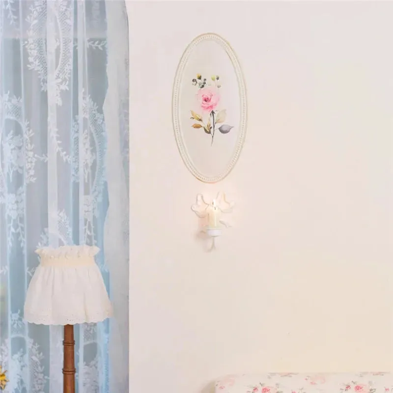 Pink Bow Wall Candlestick Holder