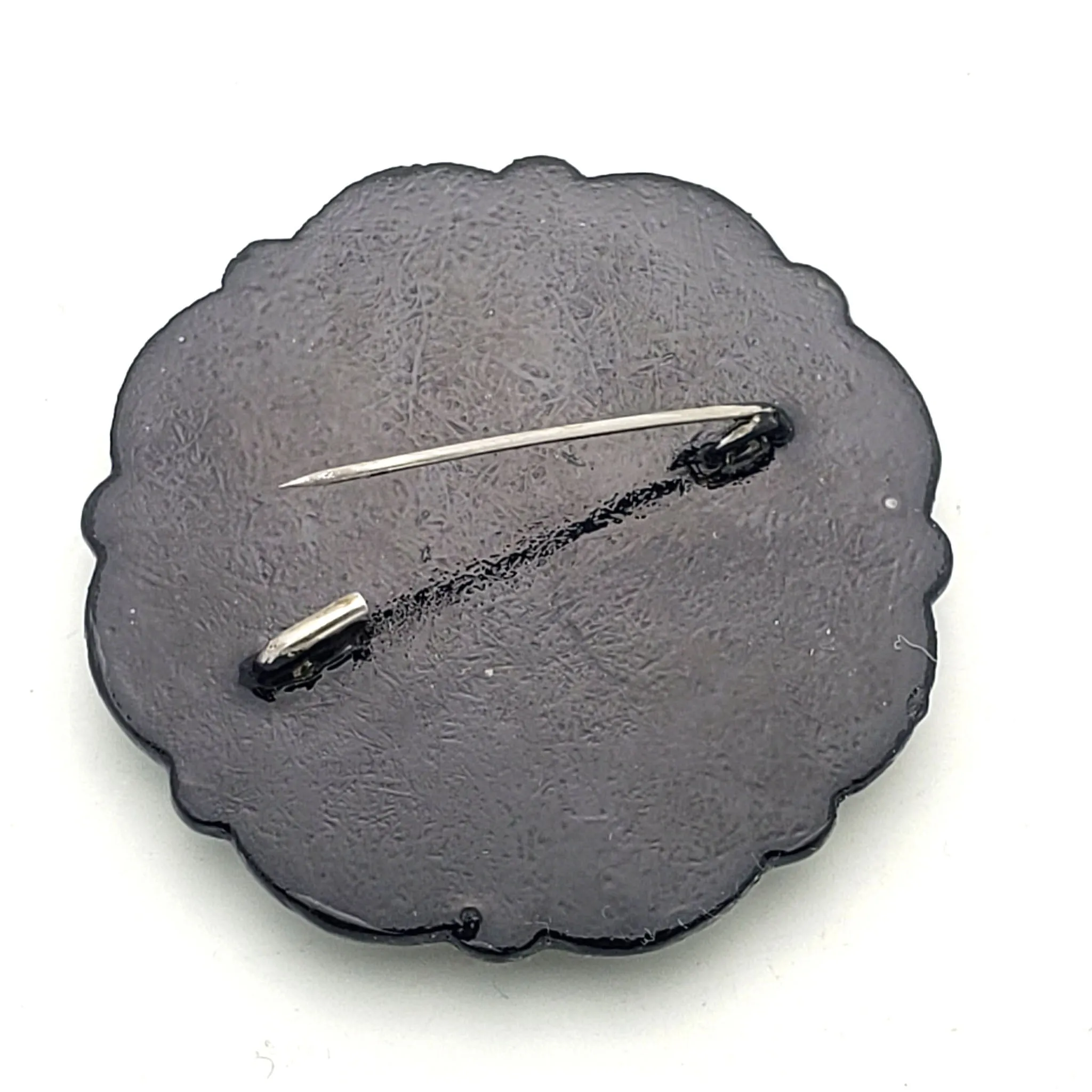 Pink Cherry Blossom Hand Painted Brooch