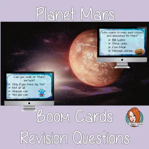Planet Mars Revision Questions Boom Cards