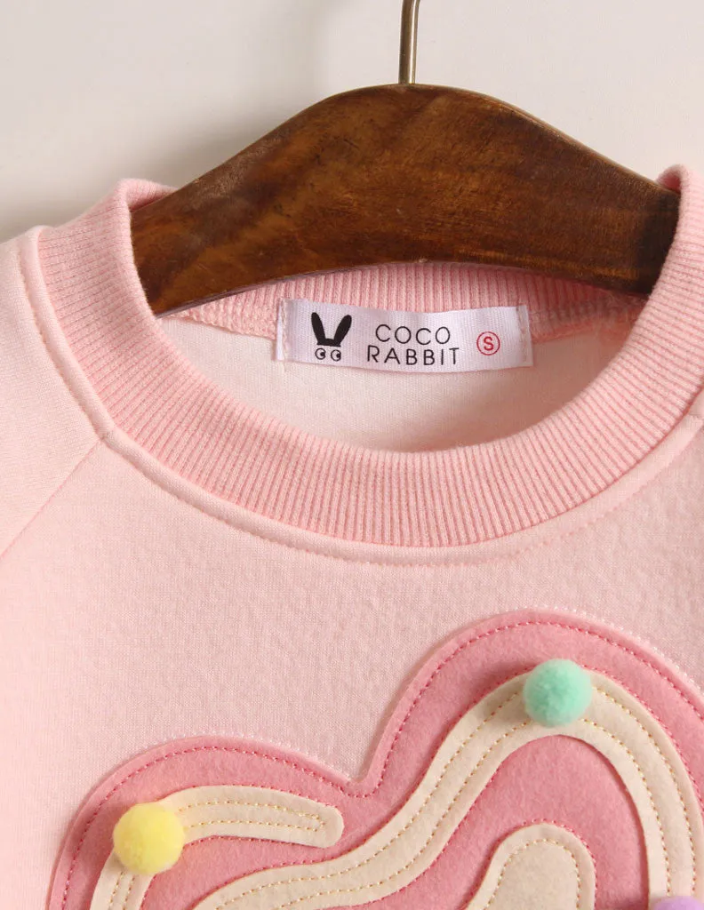 Pom-Pom Lollipop Jumper Pink