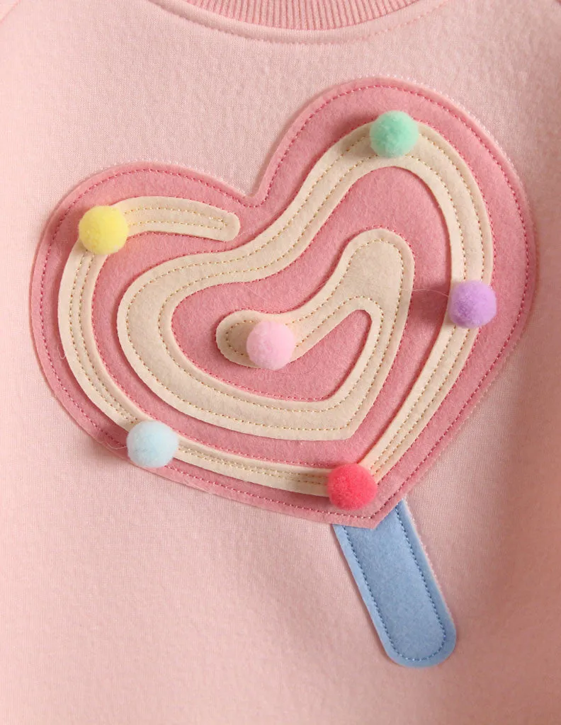 Pom-Pom Lollipop Jumper Pink