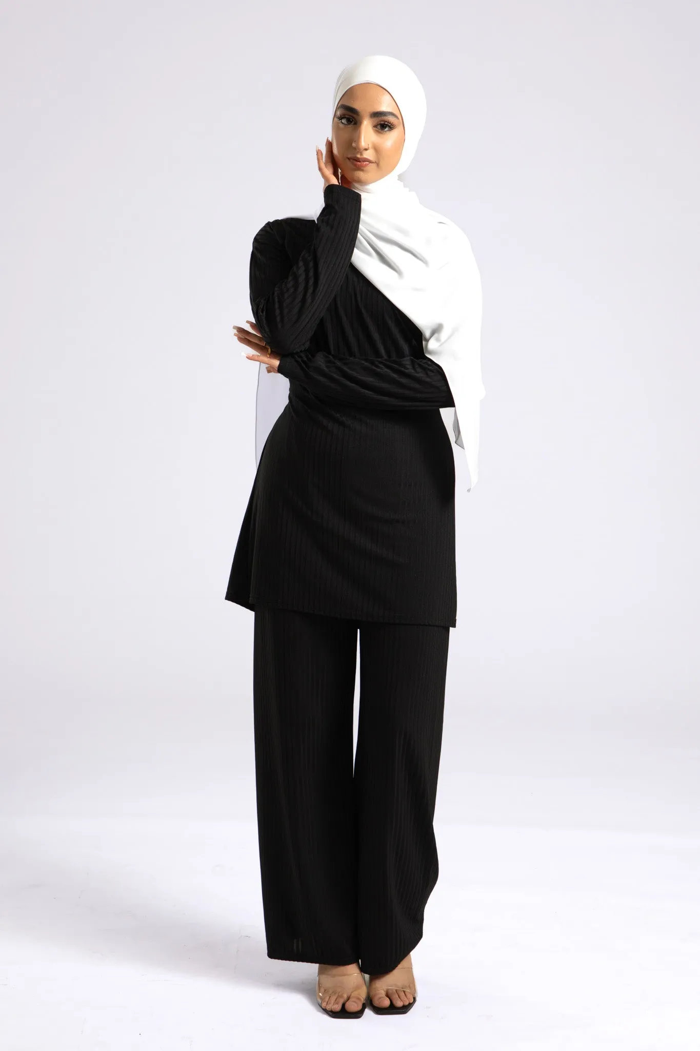 Premium Georgette Crepe Hijab - White
