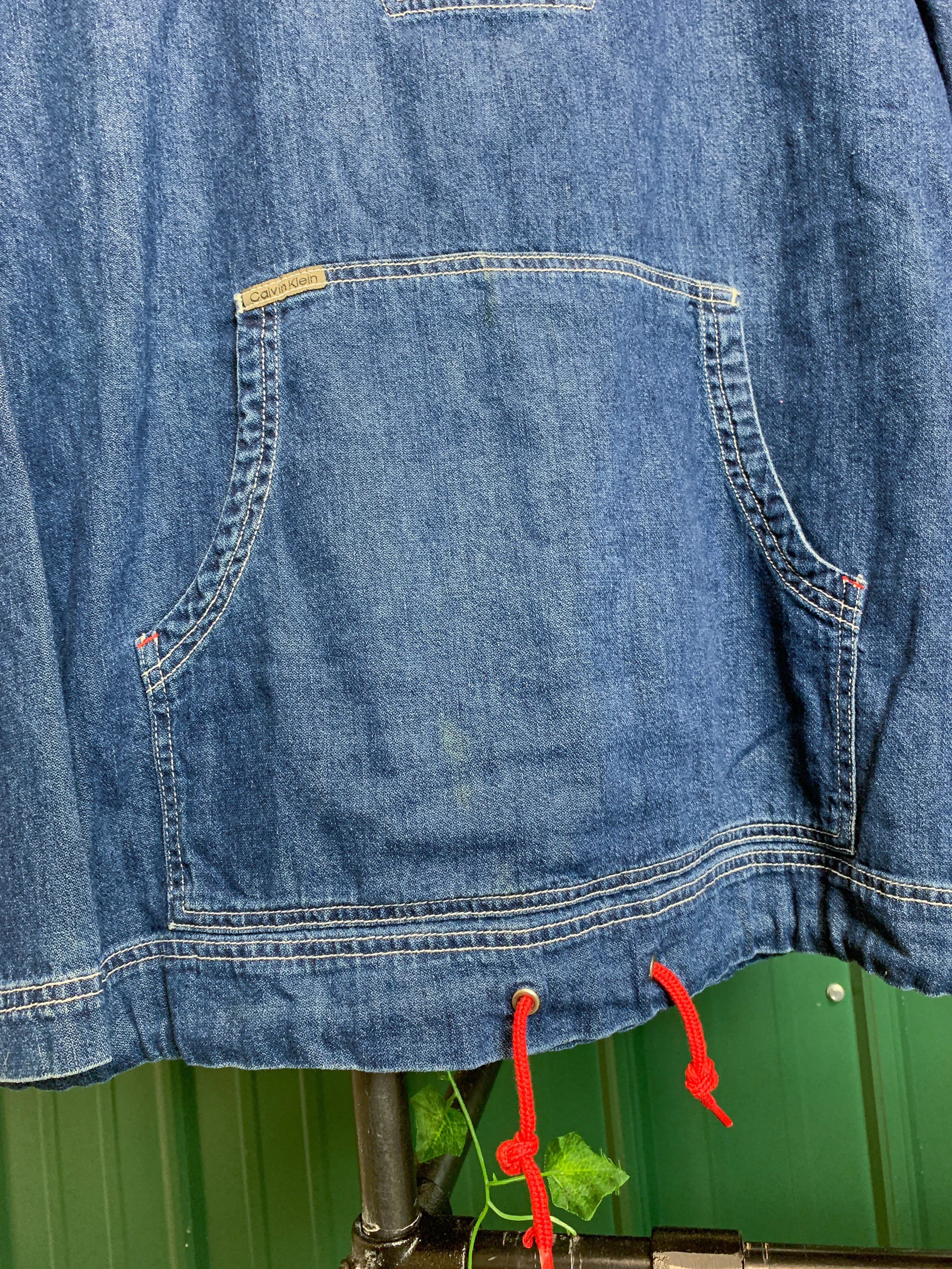 "1 of 1" Mickey Mouse Denim Anorak Jacket (L)