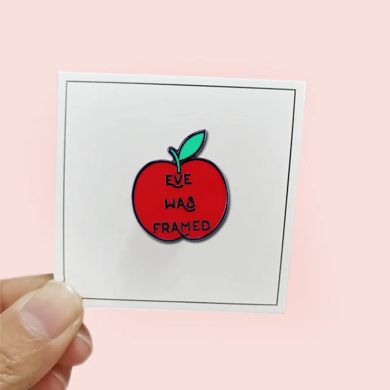 "Eve Was Framed" Pro Feminist Enamel Pin