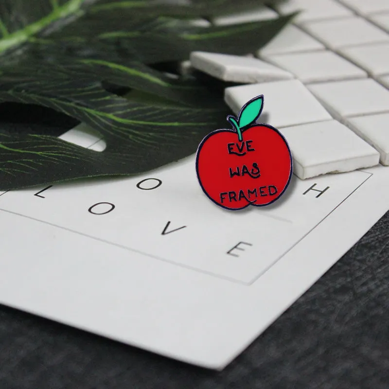 "Eve Was Framed" Pro Feminist Enamel Pin