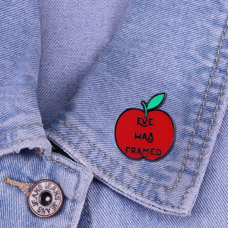 "Eve Was Framed" Pro Feminist Enamel Pin