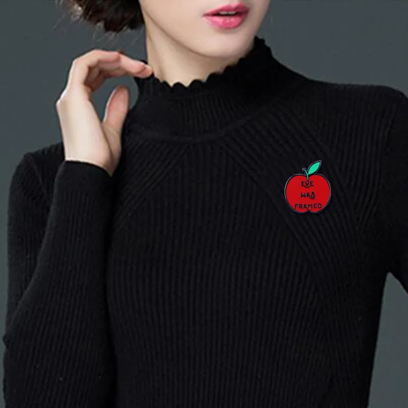 "Eve Was Framed" Pro Feminist Enamel Pin