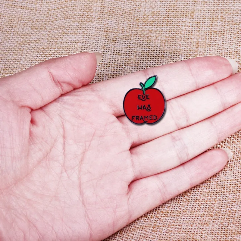 "Eve Was Framed" Pro Feminist Enamel Pin