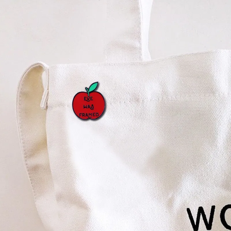 "Eve Was Framed" Pro Feminist Enamel Pin