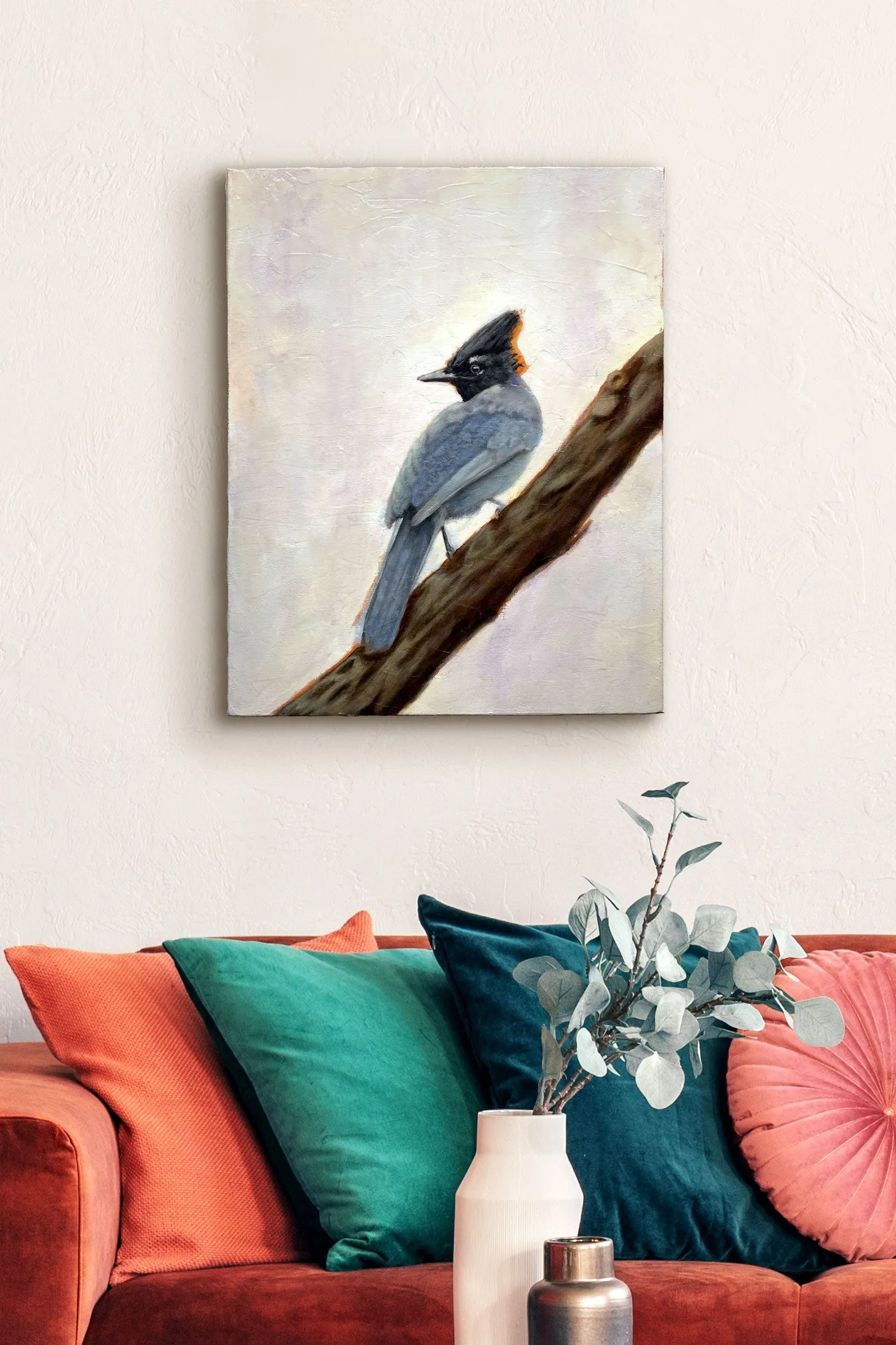 "Harbinger" Stellar's Jay Painting 16x20