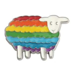 Rainbow Sheep Pin