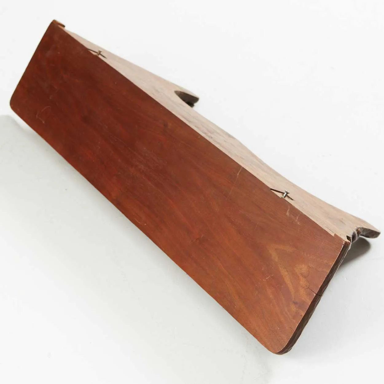 Rare Signed German Jugendstil Walnut Monkey Bracket Wall Console Shelf