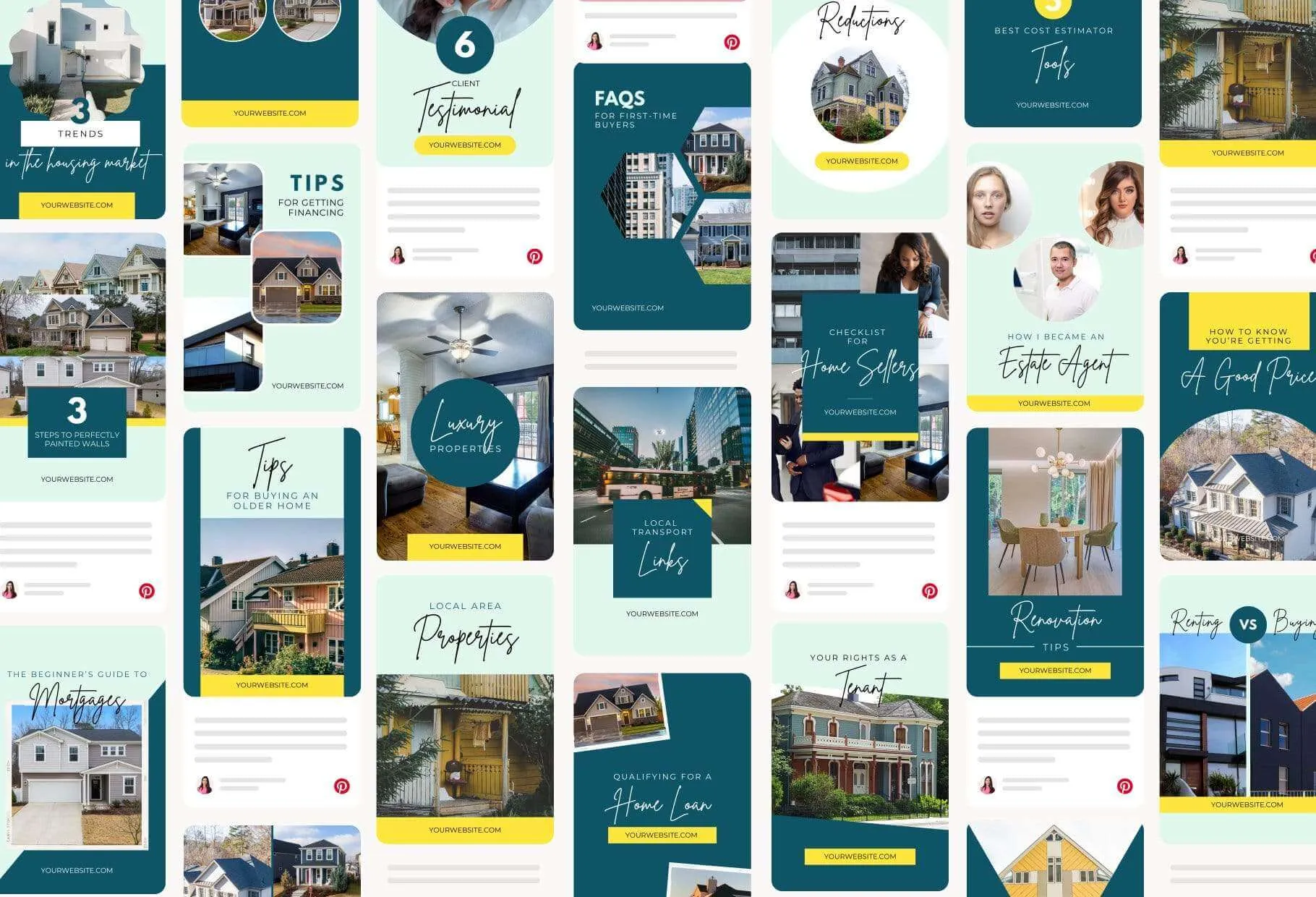 Real Estate Pinterest Template