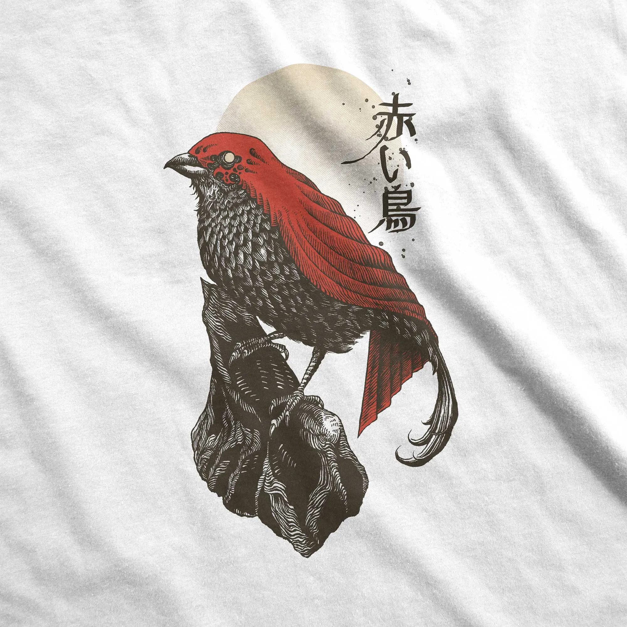 Red Hood Bird - Women’s Flex Scoop Neck Tee