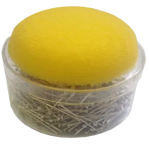 Round Tub Dress Pins with Foam Top Pin Cushion