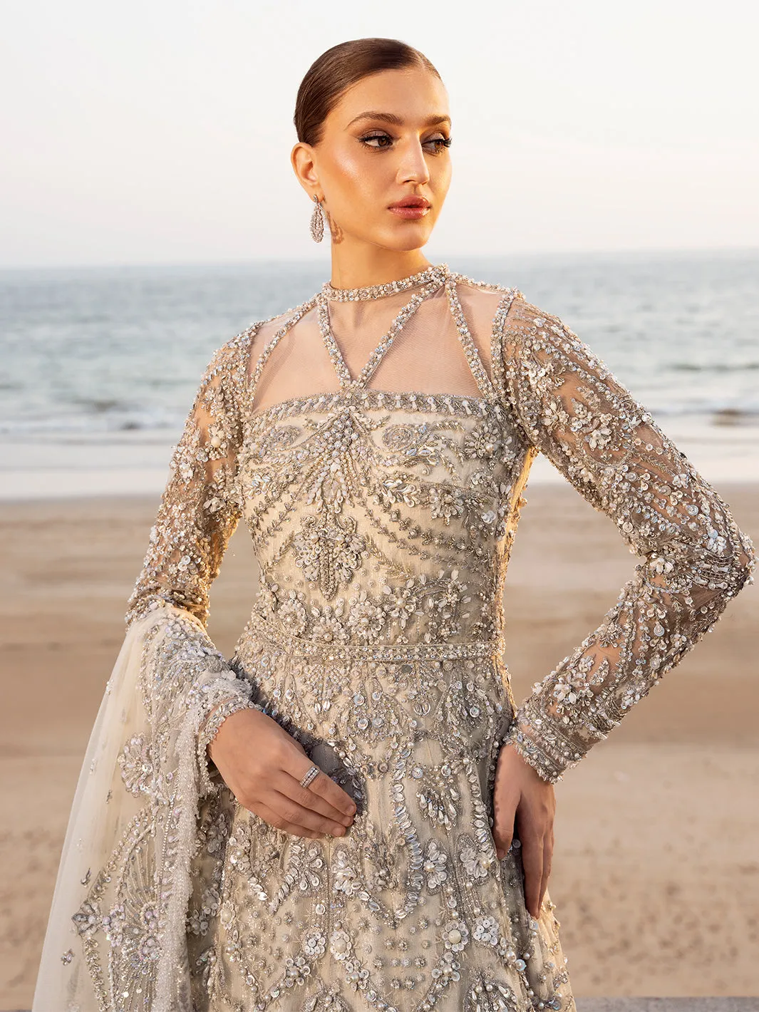 Royal Gown Style Pakistani Bridal Dress in California