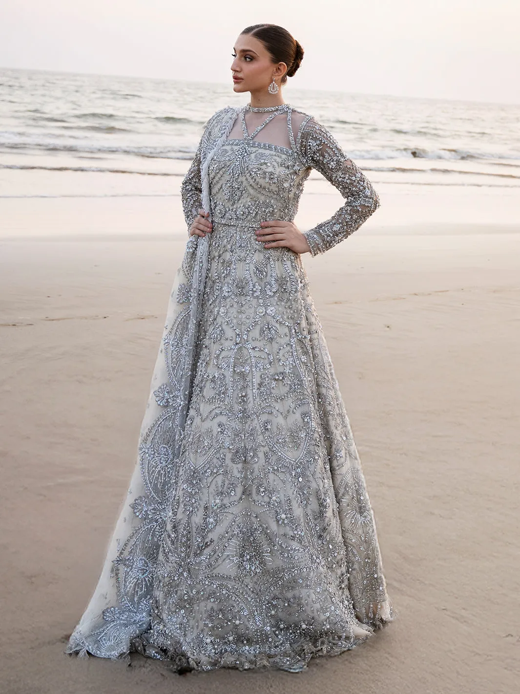 Royal Gown Style Pakistani Bridal Dress in California
