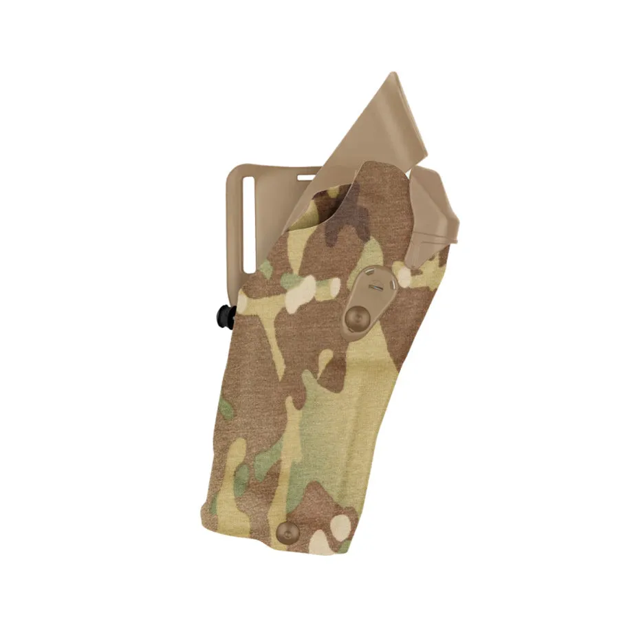 Safariland Model 6390RDS ALS Mid-Ride Level I Retention Duty Holster for Glock 34 MOS w/ Light
