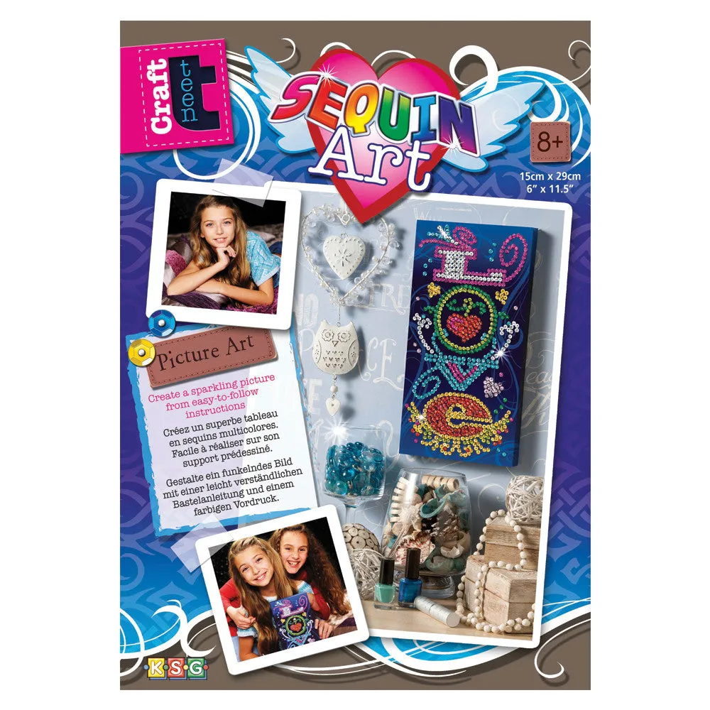Sequin Art® Craft Teen, Love, Sparkling Arts and Crafts Picture Kit