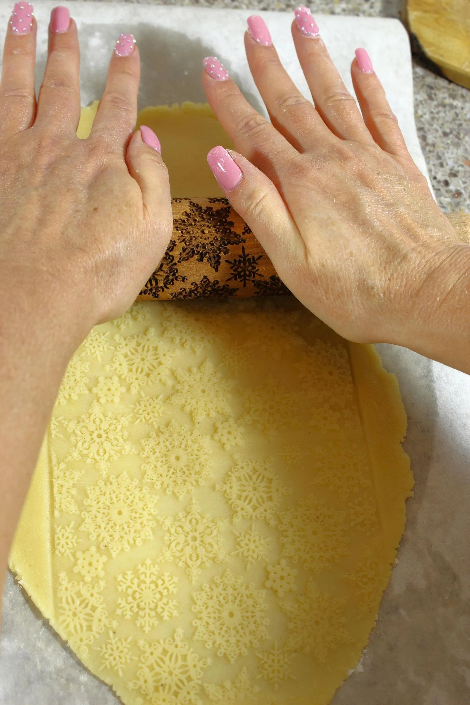 Set on sale Embossed Engraved Rolling Pins glamorous pattern