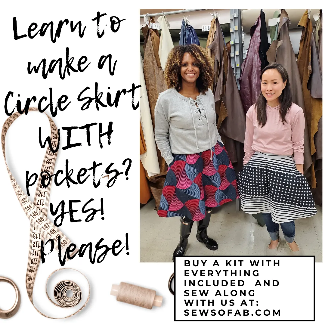 Sewing Kit: Circle Skirt With Pockets