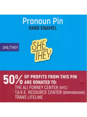 She/They Pronoun Pin