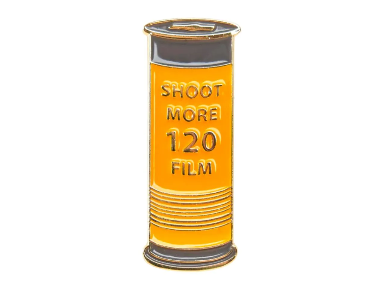 Shoot More 120 Film - Enamel Pin