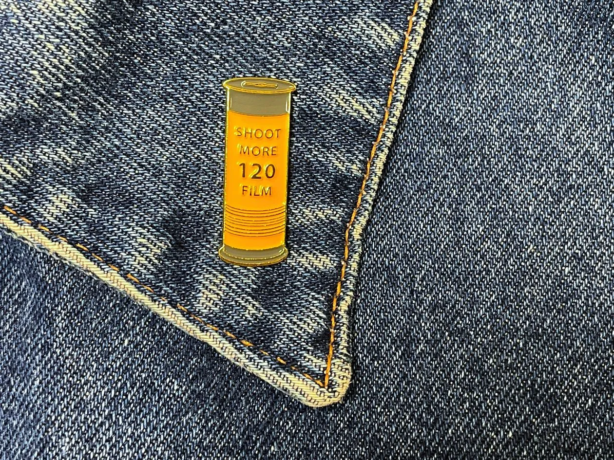 Shoot More 120 Film - Enamel Pin