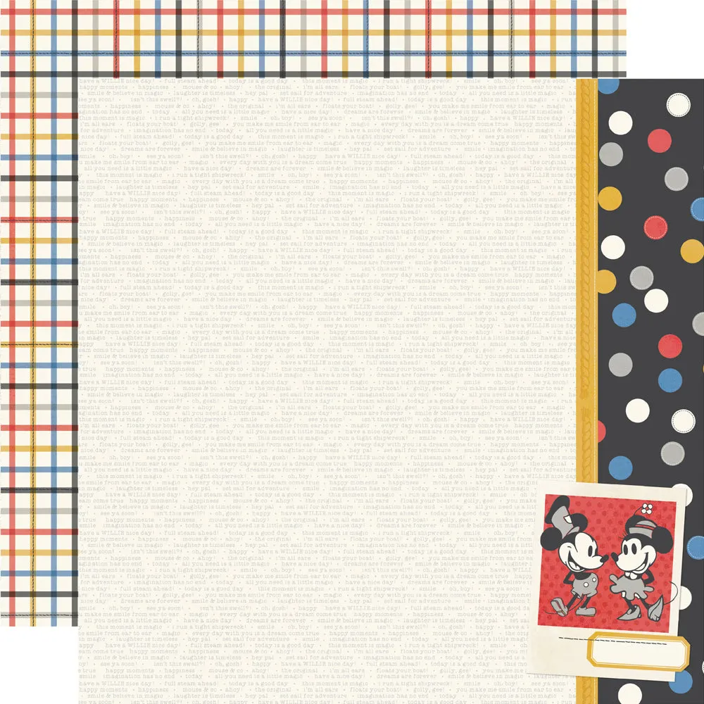 Simple Stories - Say Cheese Classic Mouse - 12x12 Single Sheet - I'm All Ears