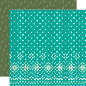 Simple Stories - Snow Pine Lodge - 12x12 Single Sheet - Winter Wonderland