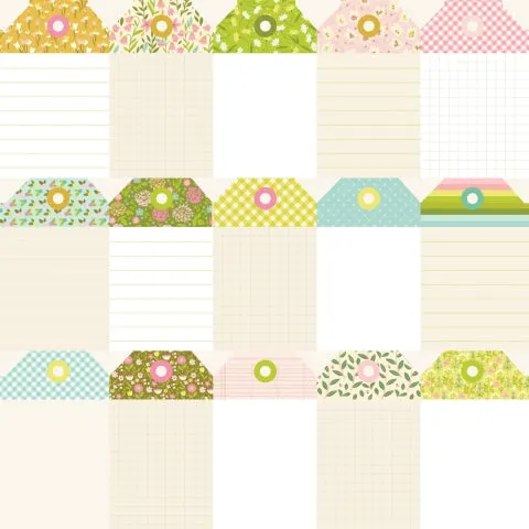 Simple Stories - Tea Garden - 12x12 Single Sheet - Tag Elements