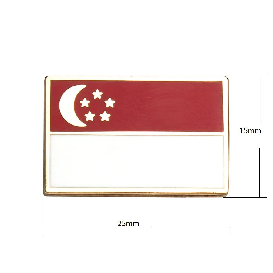Singapore Flag Pin