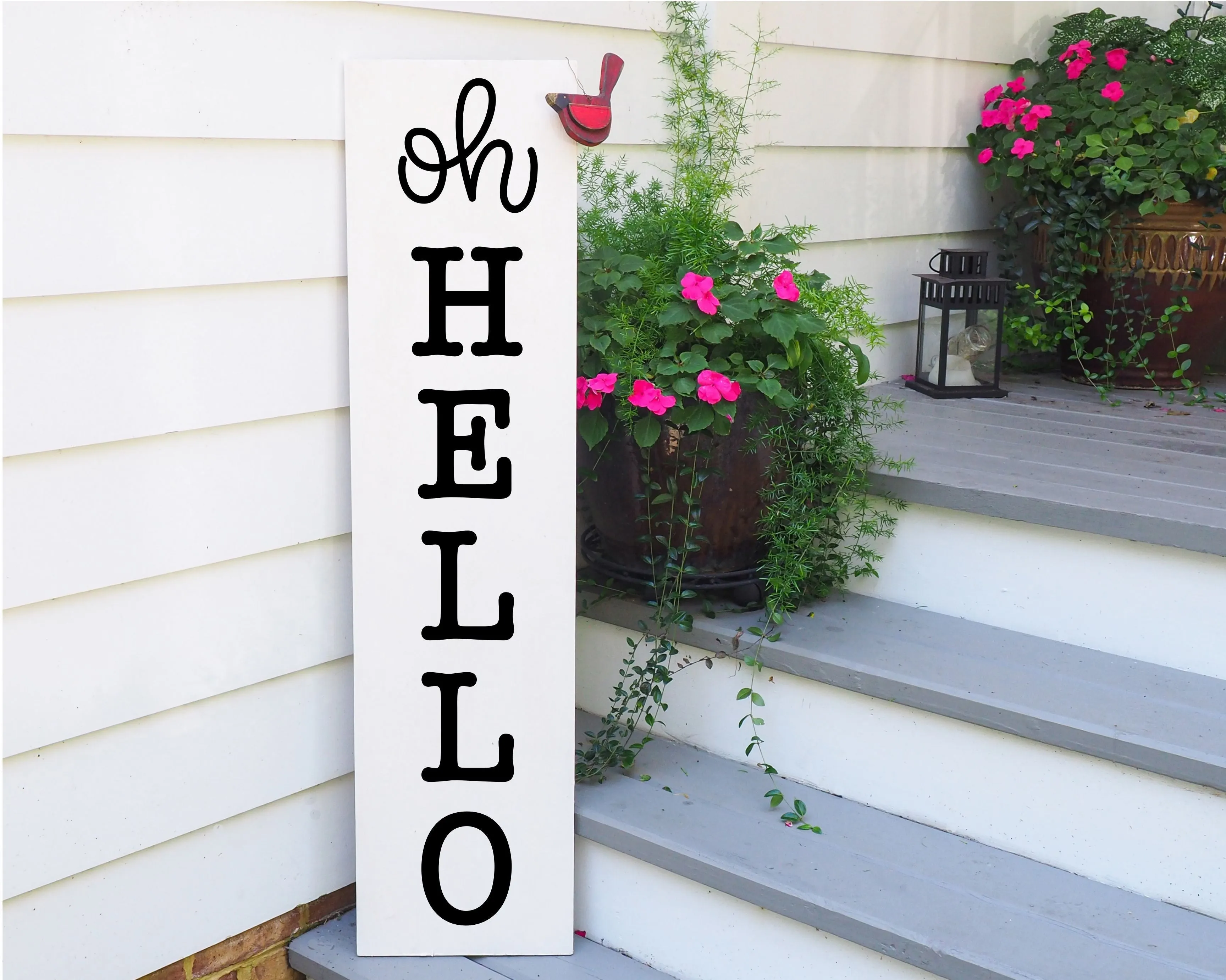 Single and Reversible Porch Leaner
