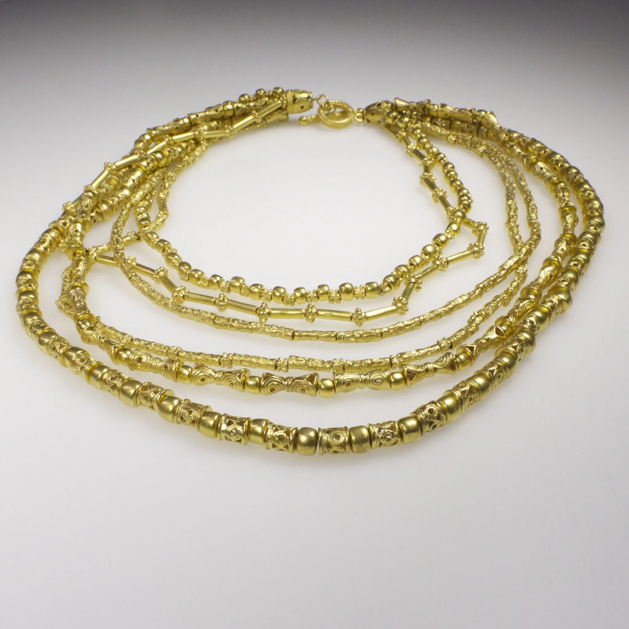 Six Rounds of Beads Necklace