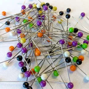 Small Tub Colour Headed Pins