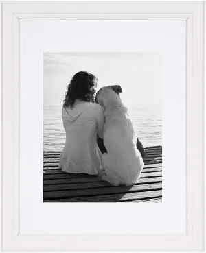 Soft White Solid Wood 8X10 Frame