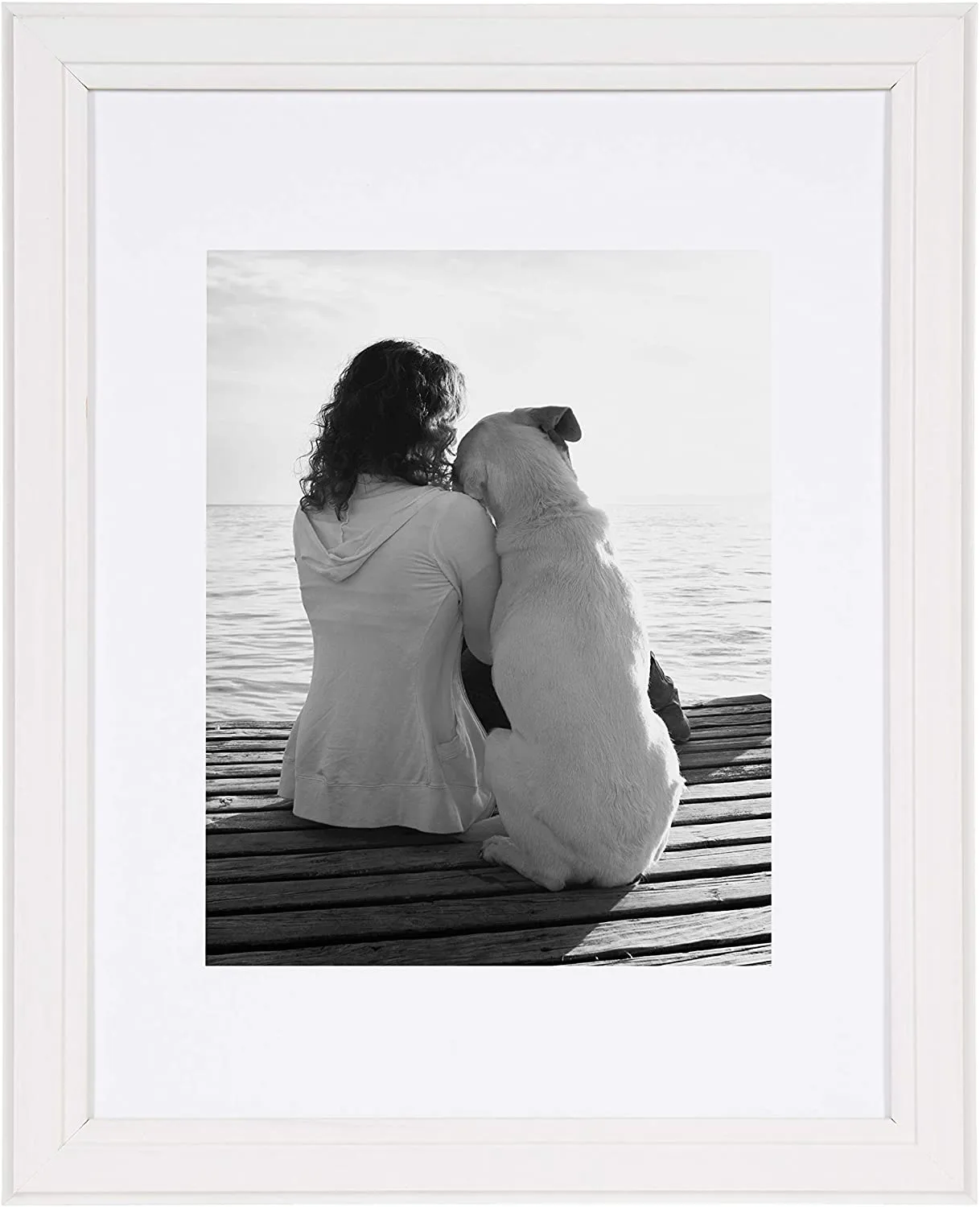 Soft White Solid Wood 8X10 Frame