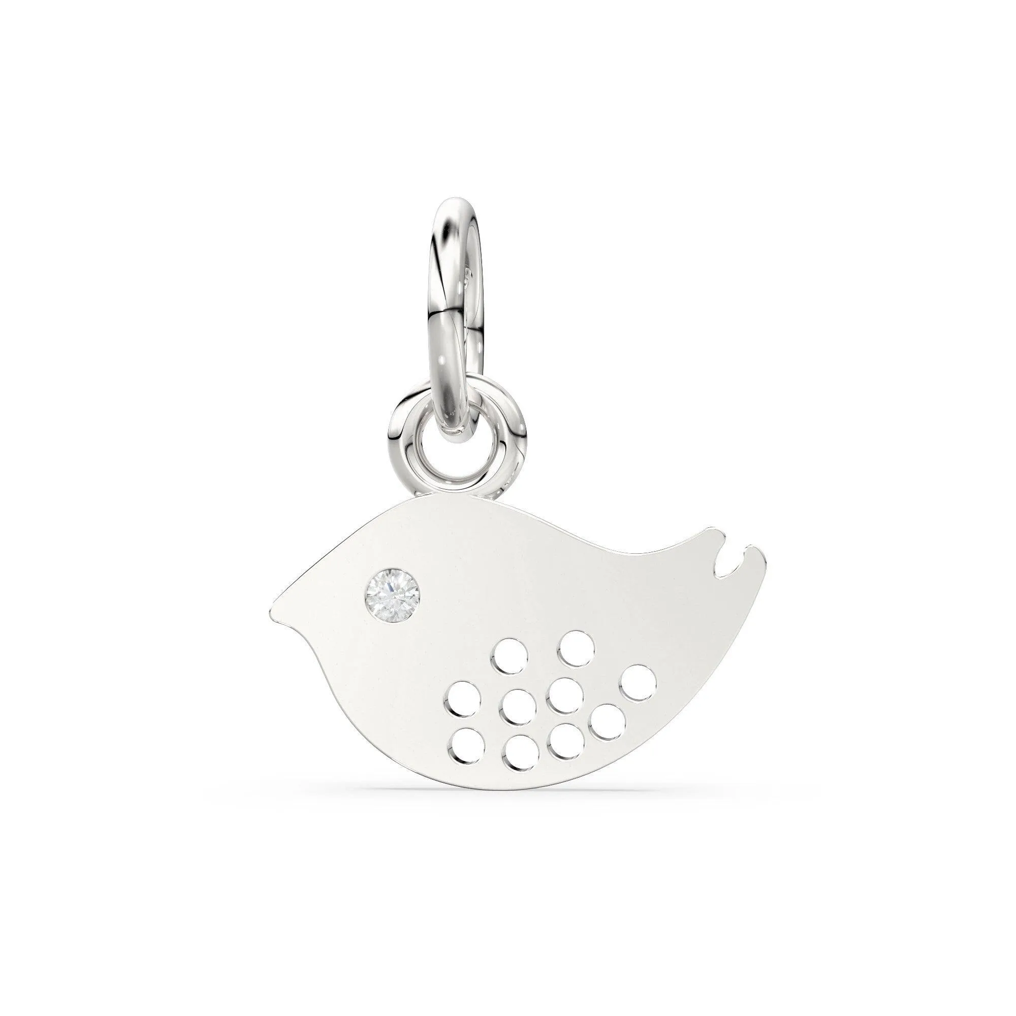 Solid Gold Bird Charm Pendant / 14k 18k Solid Gold Pendant / Bird Pendant / Sale