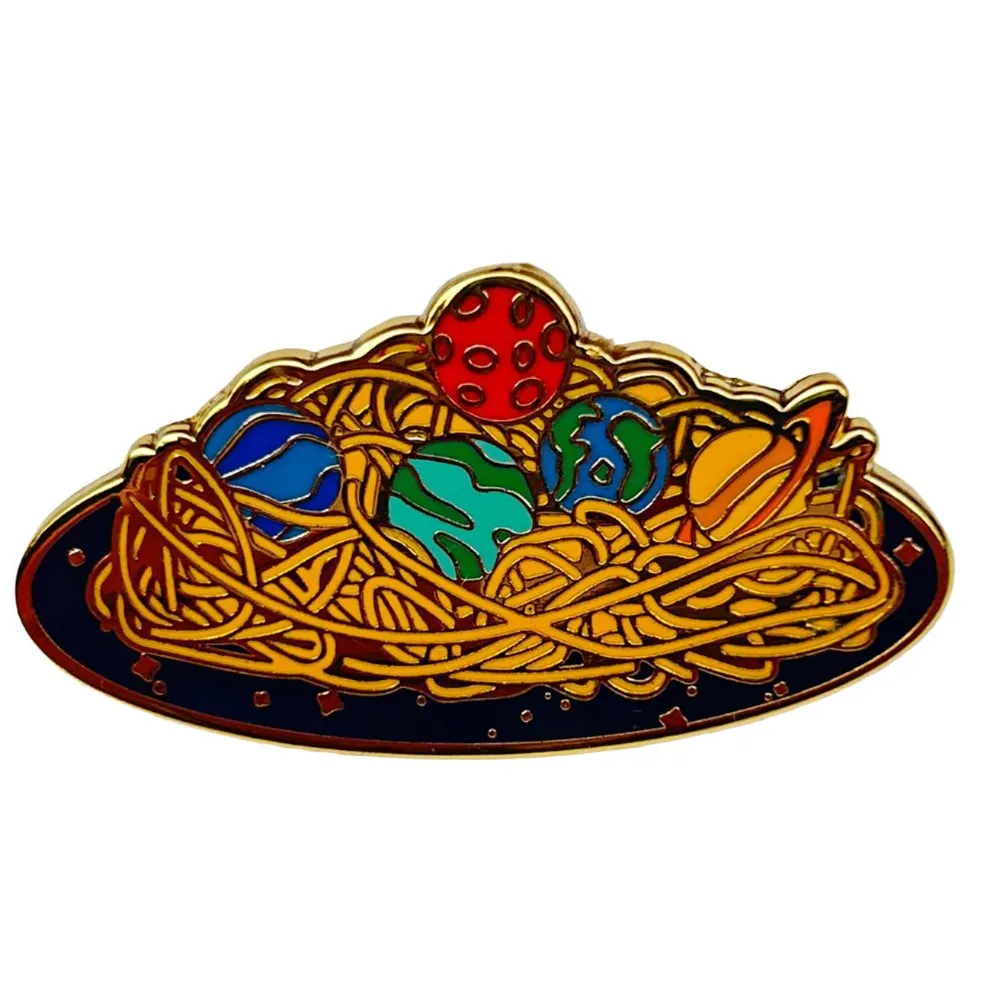 Space Food Enamel Pin